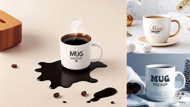 4323+ Ceramic Cup With Spoon PSD Mockup Exclusive Editable PSD File