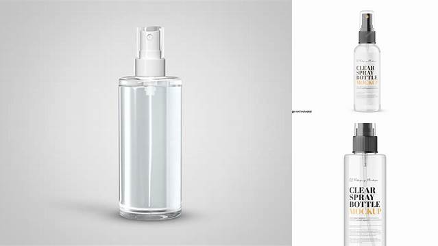 4323+ Opened Clear Spray Bottle With Transparent ?ap PSD Mockup Modern and Unique Freebie PSD