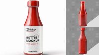 433+ 500ml Ketchup Bottle PSD Mockup Free Downloadable PSD