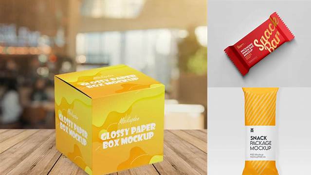 433+ Glossy Snack Box PSD Mockup Free Professional PSD Download