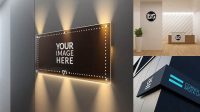 433+ Office Signage Mockup Smart PNG Image