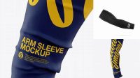 4331+ Arm Sleeve PSD Mockup Front View Fully Editable PSD Template