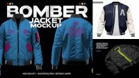 4331+ Bomber Mockup Free Customizable Design Files