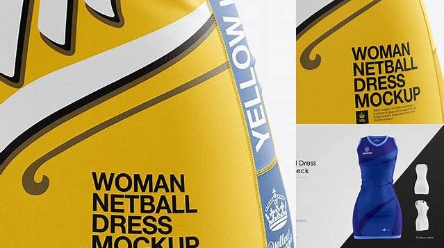 4331+ Tight Fit Netball Dress HQ PSD Mockup Front View Custom Graphic Resource Free Download