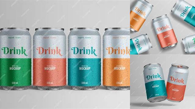 4333+ 330ml Beverage Can PSD Mockup Versatile Mockup for Designers