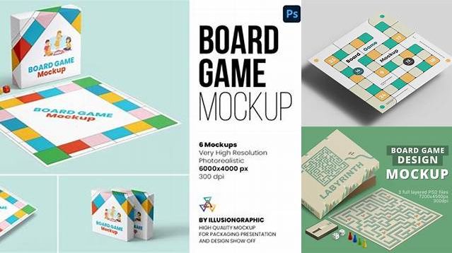 4333+ Board Game Mockup Psd Mockup PSD