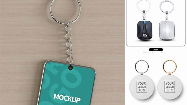 4335+ Mockup Pin Gantungan Kunci Free Design Resource