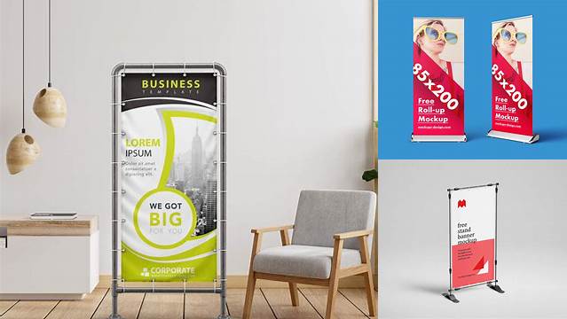 434+ Banner Stand Mockup Psd Free PSD