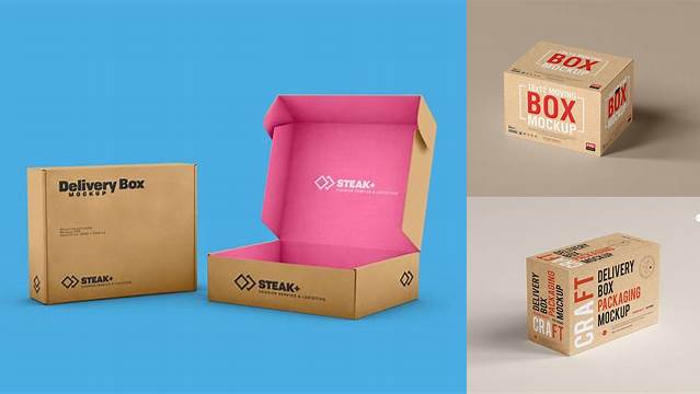 434+ Delivery Box Mockup Free Easy Editable