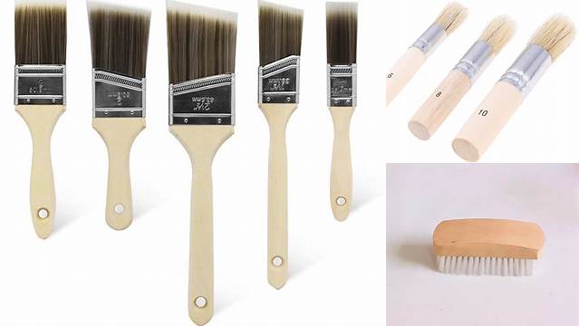 4340+ Brush With Wooden Grip & Kraft Label PSD Mockup Professional PSD Mockup