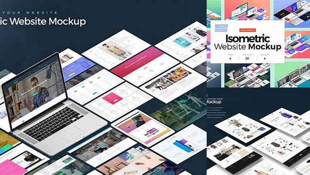 4344+ Isometric Website Mockup Customizable PSD Templates