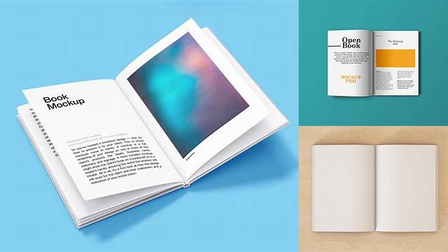 4344+ Opened Book PSD Mockup Creative Layered Design File