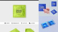 4347+ Matte Condom Packaging PSD Mockup Creative High-Resolution PSD Freebie