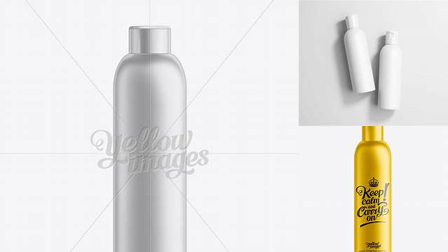 4347+ White Plastic Cosmetic Bottle with Cap 200 ml Creative PSD Resources