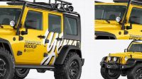 4353+ Jeep Wrangler PSD Mockup Left Half Side View Download Free