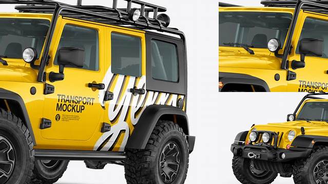 4353+ Jeep Wrangler PSD Mockup Left Half Side View Download Free