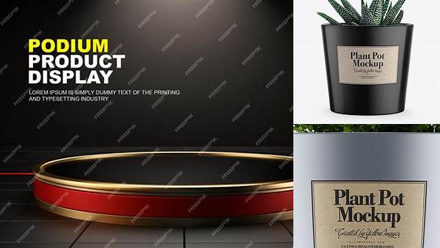 4355+ Metallic Pot PSD Mockup Elegant and Stylish Free PSD