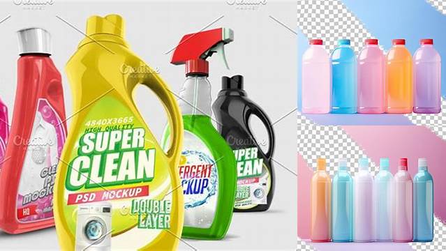 4356+ Plastic Detergent Bottle with Chemical Liquid Free PSD for Creatives