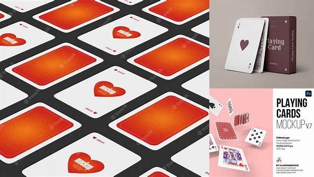 4357+ Playing Card Mockup Modern Design PSD