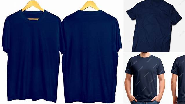 4362+ Mock Up Kaos Navy High-Quality Editable PSD