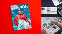 4364+ Glossy Magazine Mockup Easy Editable