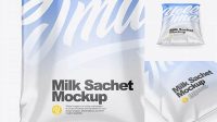 4364+ Milk Sachet Mockup Smart PNG Image