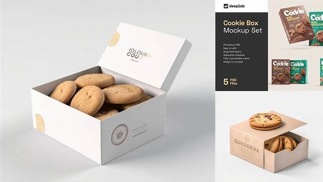 4365+ Cookie Box Mockup Smart PNG Image