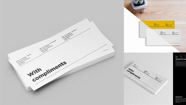 4368+ Compliment Slip Mockup Smart Editable Design Mockup