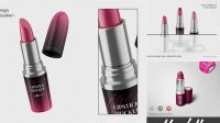 4369+ Metallic Lipstick PSD Mockup Custom Graphic Resource Free Download