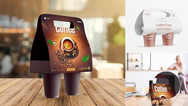 4375+ Glossy Coffee Cup Holder PSD Mockup Exclusive Layered PSD Mockup