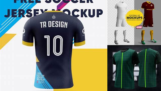 4375+ Mockup De Camisetas De Futbol Gratis Exclusive PSD Design Freebie