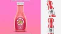 4379+ Clear PET Bottle With Grapefruit Drink PSD Mockup High-End PSD Download