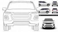 4381+ Luxury Crossover SUV Front View Custom Graphic Resource Free Download