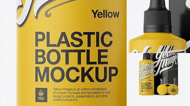 4383+ Matte Plastic Bottle With Carton Box PSD Mockup Exclusive Editable PSD File