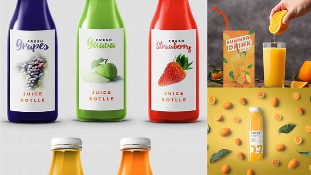 4384+ Frozen Juice PSD Mockup Half Side View Exclusive Layered PSD Mockup