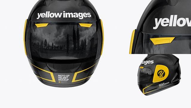 4385+ Moto GP Helmet PSD Mockup Front View Creative Photoshop Resources