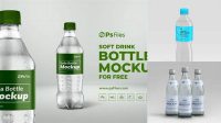 4386+ 500ml Bottle Mockup Download Free PSD