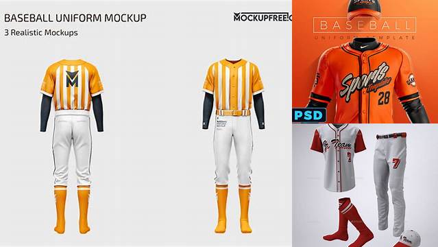 4387+ Baseball Uniform Mockup Versatile Photoshop File