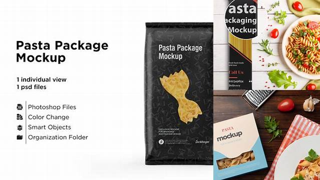 4387+ Pasta Packaging Mockup Custom Mockup Graphic Design