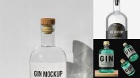 4389+ Gin Bottle Mockup Free Download Include TIFF