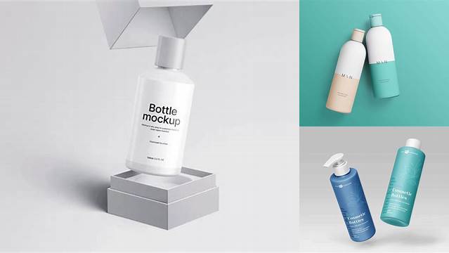 4396+ Clear Cosmetic Bottle PSD Mockup Best Free Mockup PSD