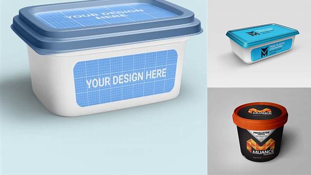 4398+ Plastic Container PSD Mockup Front Smart Design Template Free