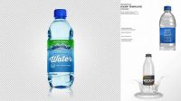 440+ Glossy Water Bottle PSD Mockup Halfside View Best Free Mockup PSD