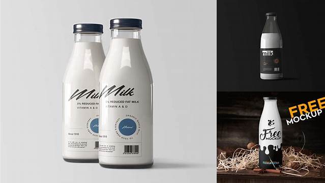 4404+ Milk Bottle Mockup Psd Free Download Free Editable PSD