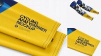 4405+ Flat Cycling Arm Warmer PSD Mockup Half Side View Easy-to-Edit PSD