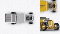 4407+ Metallic Hot Rod PSD Mockup Top View Free Design Resource