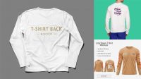 4408+ T Shirt Long Sleeve Mockup Free Best for Showcase