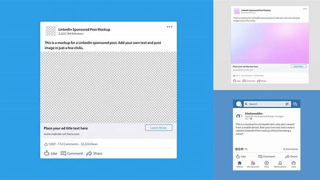 4409+ Linkedin Post Mockup Generator Easy Editable