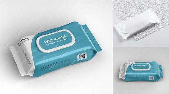 4409+ Matte Wet Wipes Pack PSD Mockup Front View Digital Resource Free Download