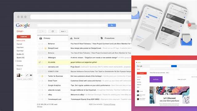 4410+ Gmail Mockup Versatile PSD Mockup File